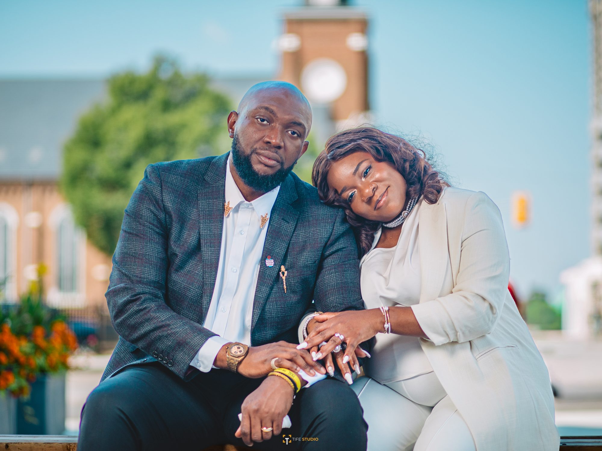 Couple outdoor portrait